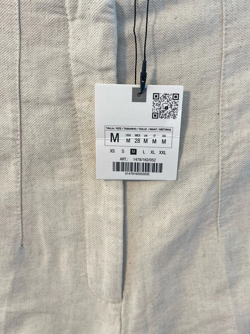 NEW ZARA RUSTIC HIGH-WAIST TROUSERS SIZE M  🚨NO DISCOUNT
